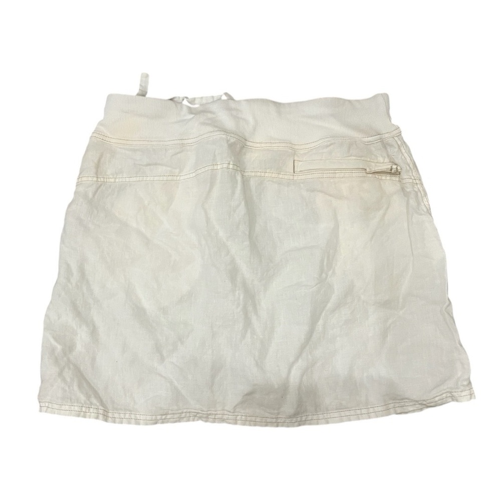 Athleta Cream Napali Linen Skirt Size Medium - Picture 2 of 6
